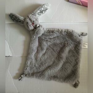 Kellytoy Gray Bunny Rabbit Lovey Knotted Corners Security Blanket